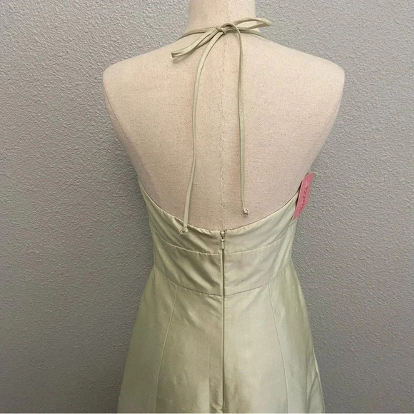 Jenny Yoo Collection Halter Silk Dress Size 4 NWT - Picture 4 of 6